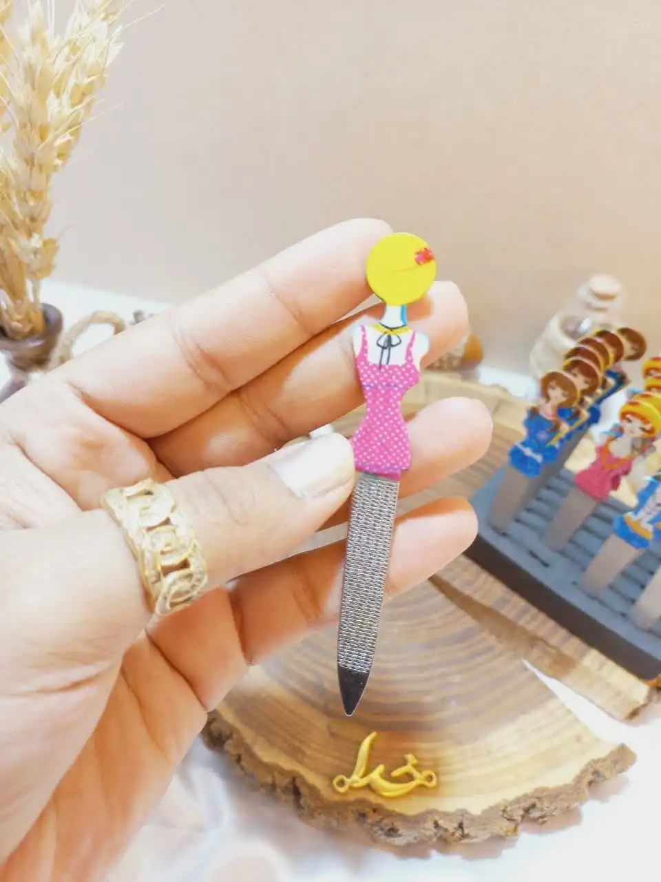 سوهان ناخن استیل طرح عروسکی فنگ زی زی FANG ZIZI