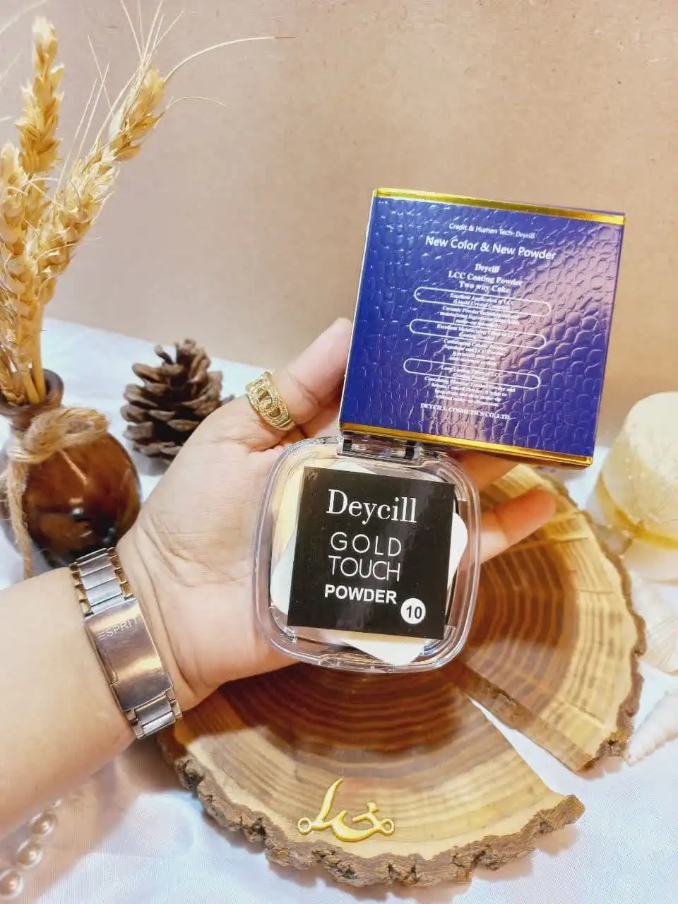 پنکک ضد آب مات دایسل گلد تاچ  DEYCILL GOLD TOUCH   کد15090