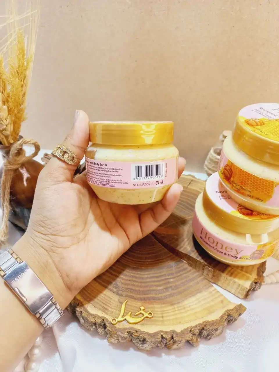 اسکراب شنی صورت و بدن رایحه عسل اونه اون ONEON کد LR002 3