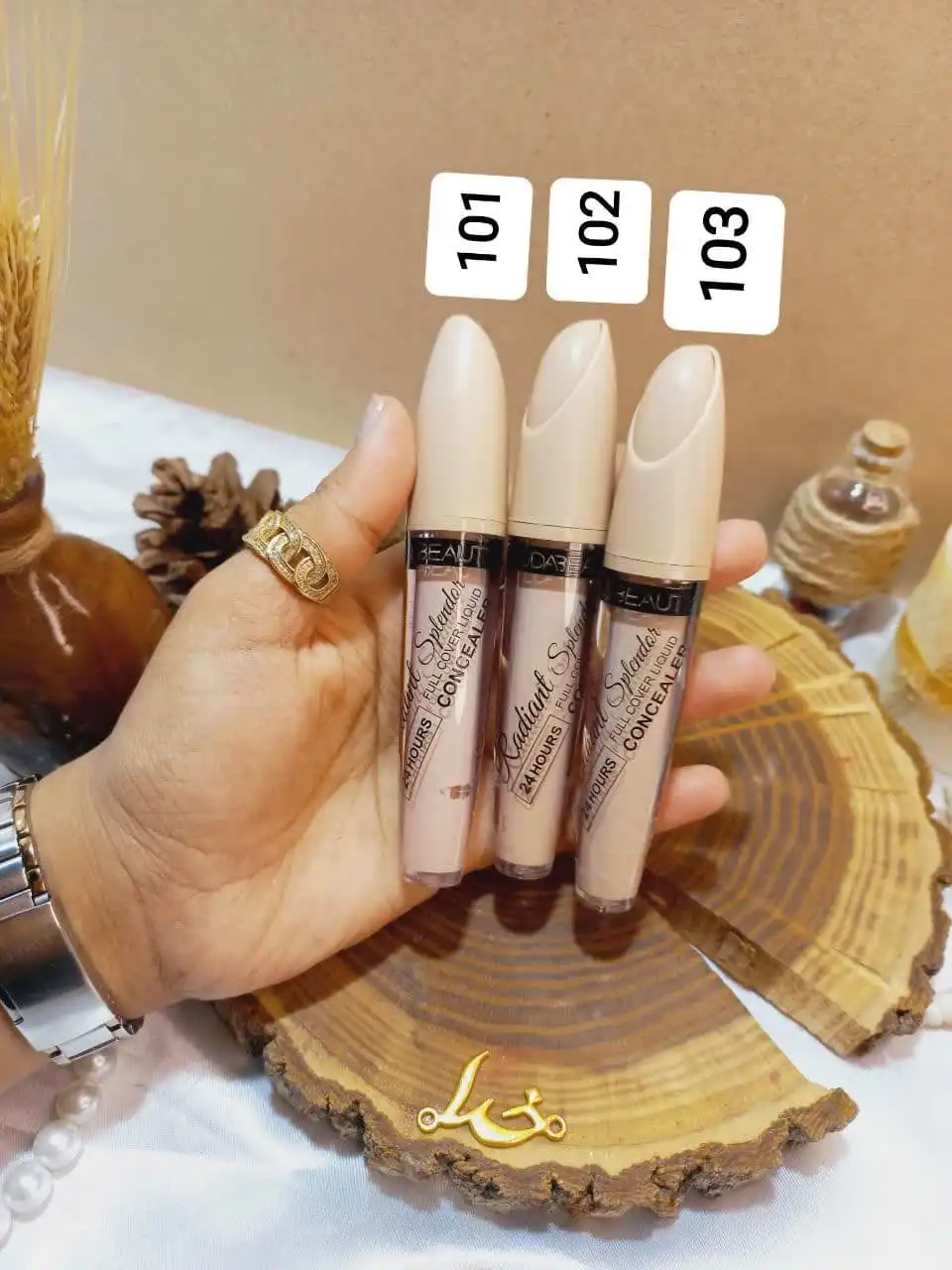 کانسیلرمایع 24 ساعته فول کاور هدی بیوتی HUDA BEAUTY کد HCC328