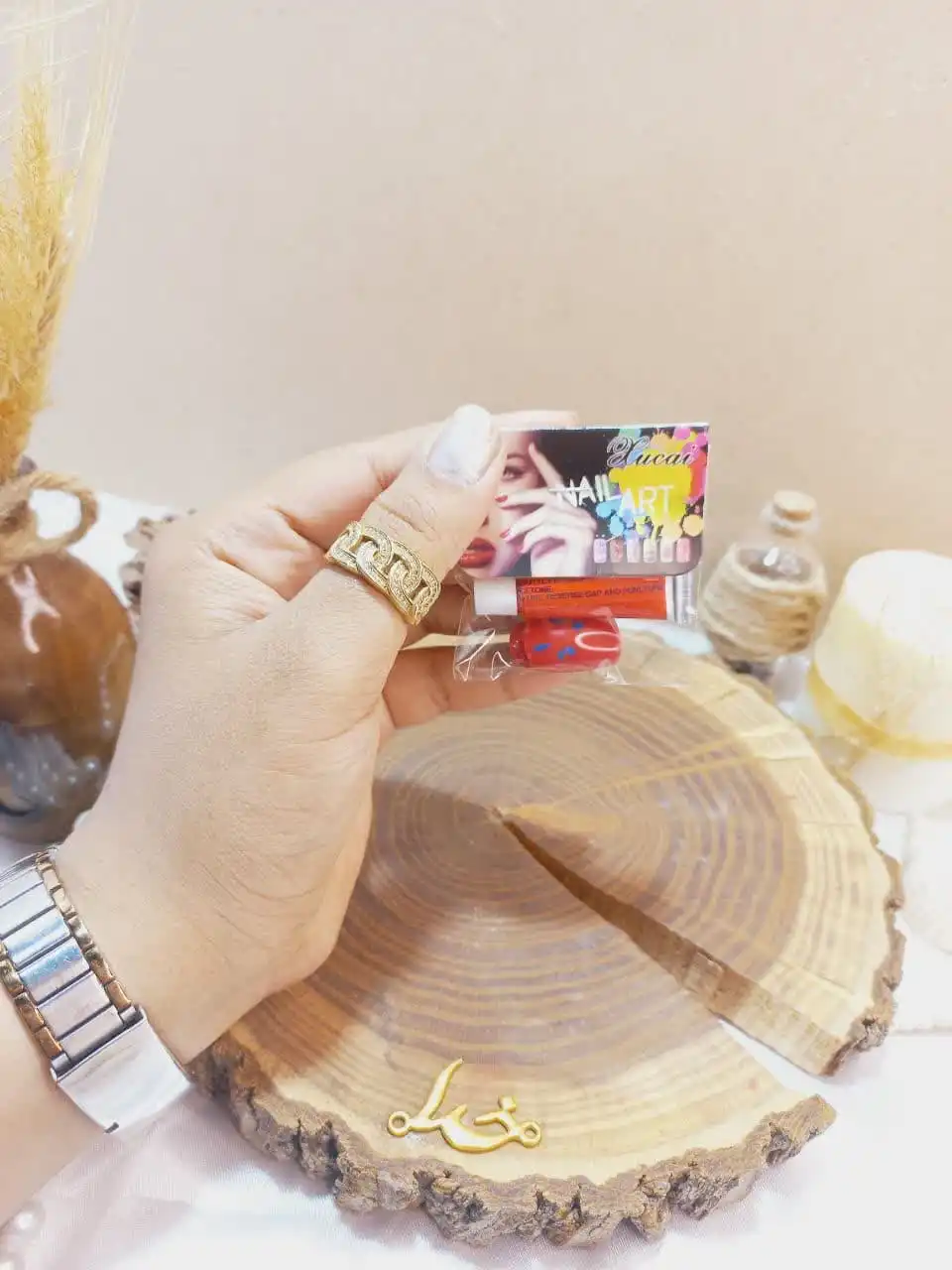 ناخن مصنوعی مدل مربعی همراه چسب آرت نیل NALL ART کد A012