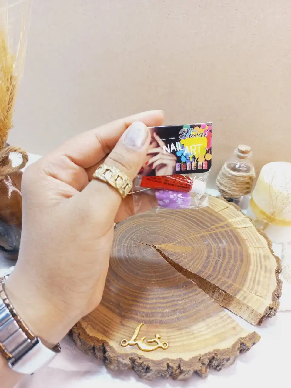 ناخن مصنوعی مدل مربعی همراه چسب آرت نیل NALL ART کد A012