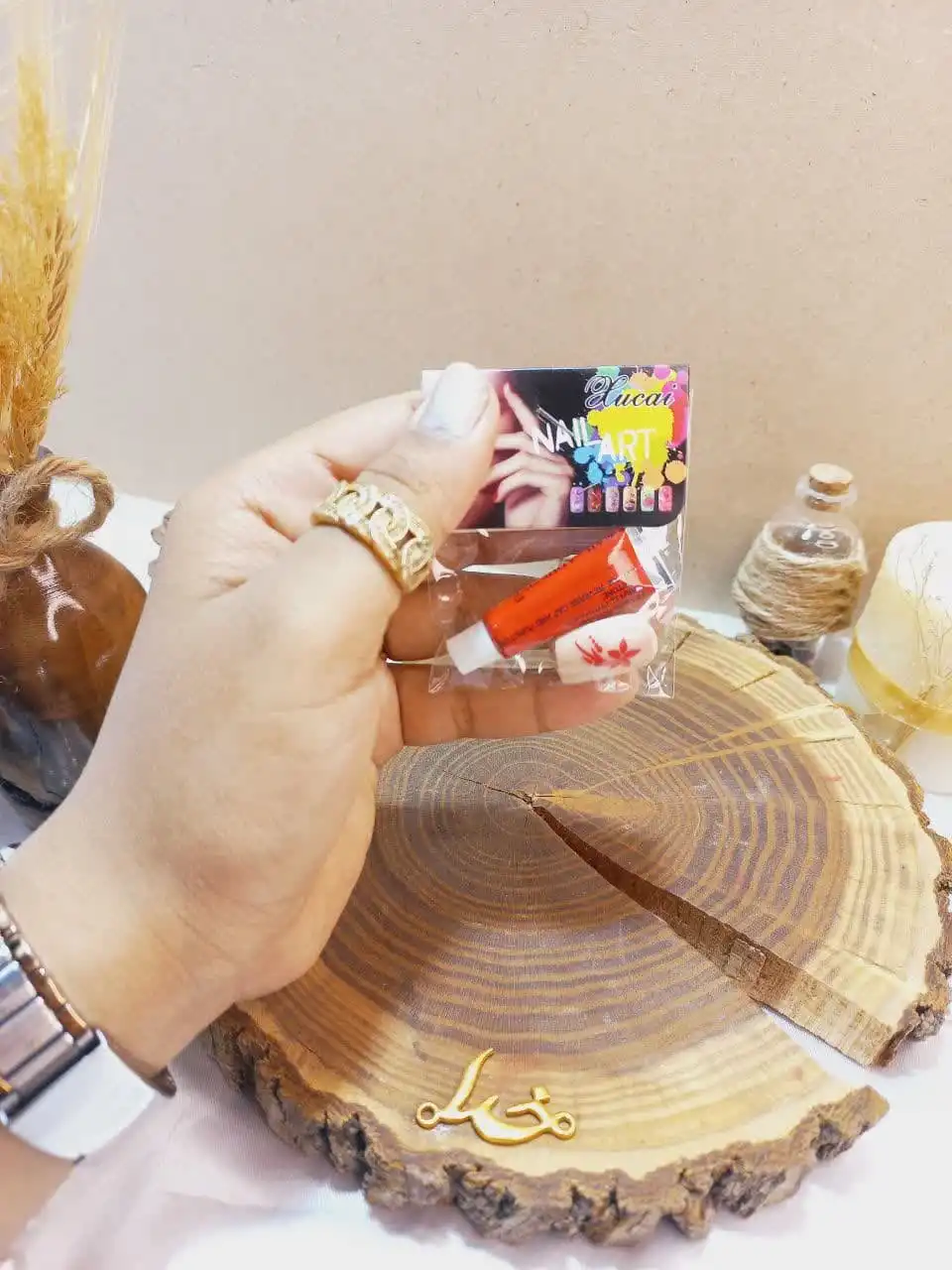 ناخن مصنوعی مدل مربعی همراه چسب آرت نیل NALL ART کد A012