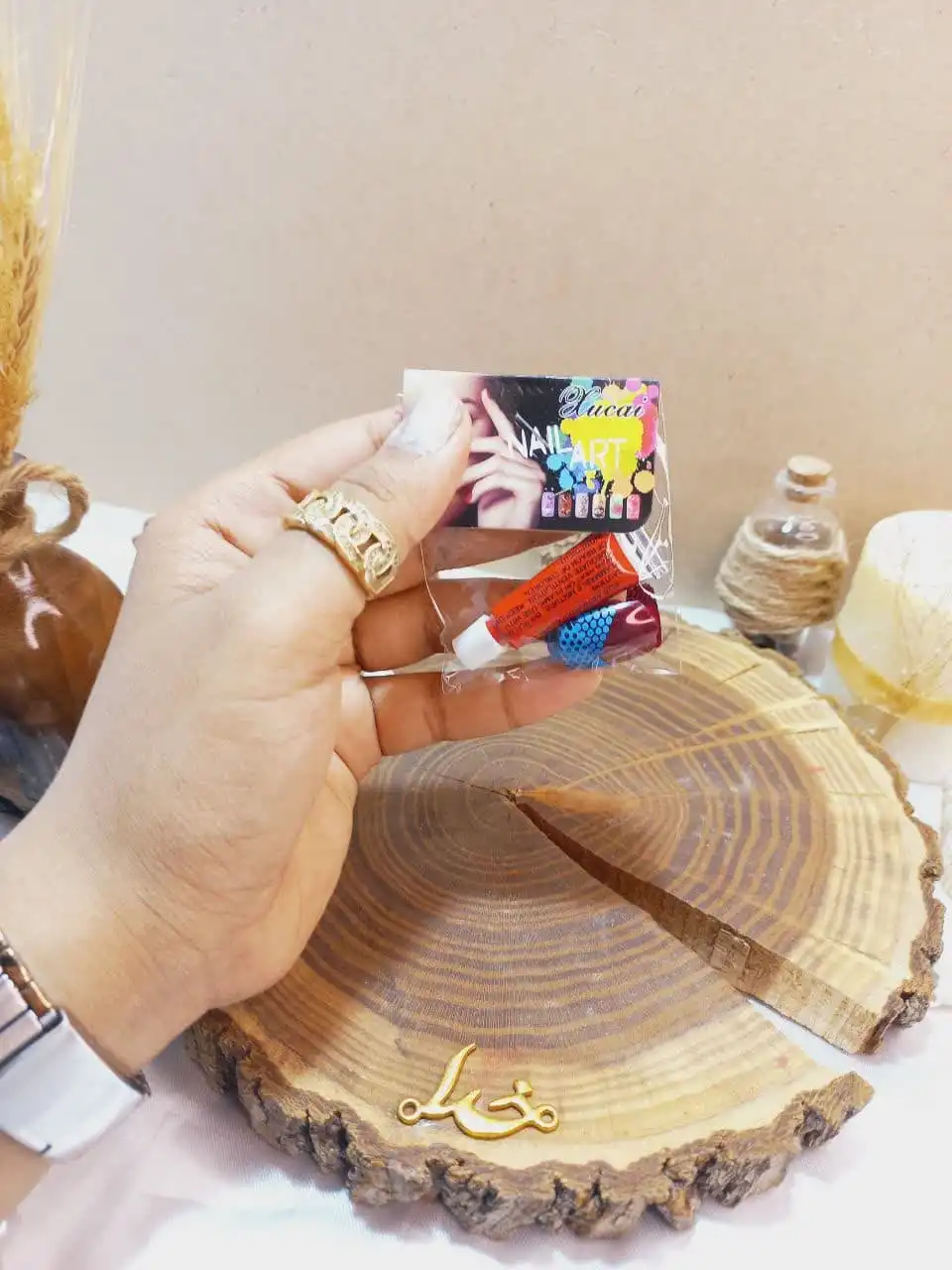 ناخن مصنوعی مدل مربعی همراه چسب آرت نیل NALL ART کد A012