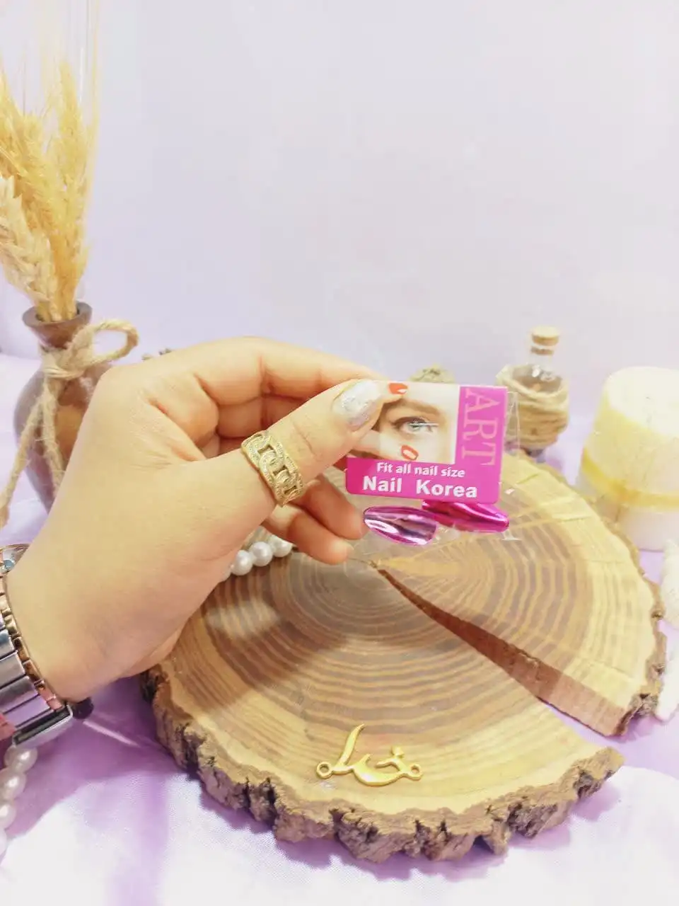 ناخن مصنوعی آینه ای رنگی نوک تیز آرت نیل ART NAIL  کد 0095610