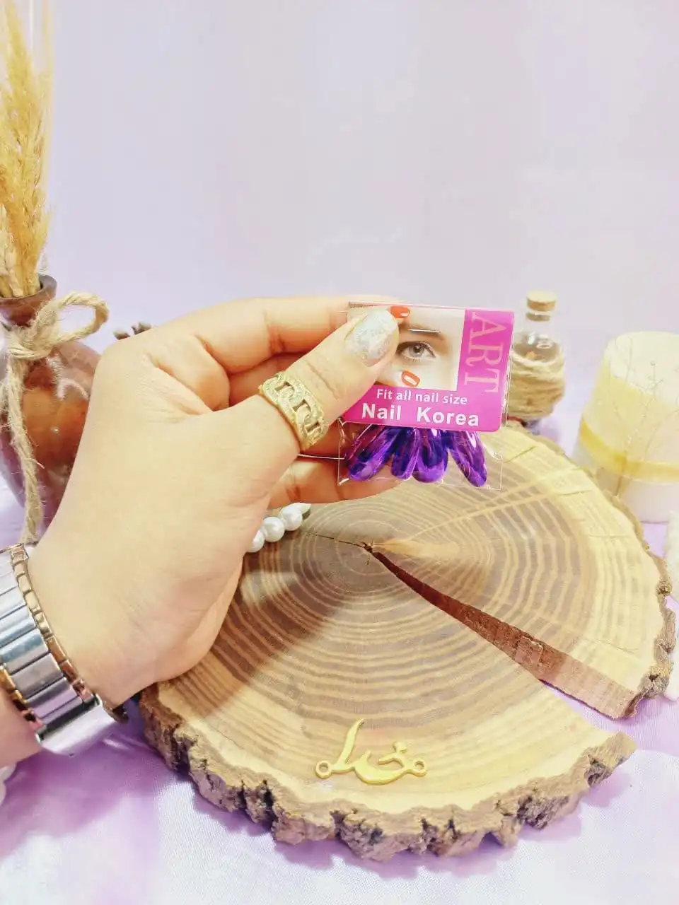 ناخن مصنوعی آینه ای رنگی نوک تیز آرت نیل ART NAIL  کد 0095610