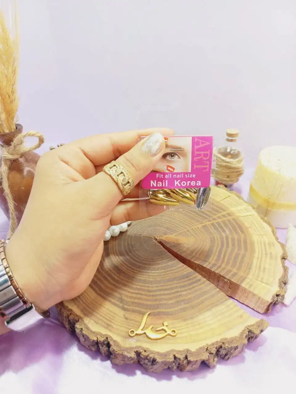 ناخن مصنوعی آینه ای رنگی نوک تیز آرت نیل ART NAIL  کد 0095610