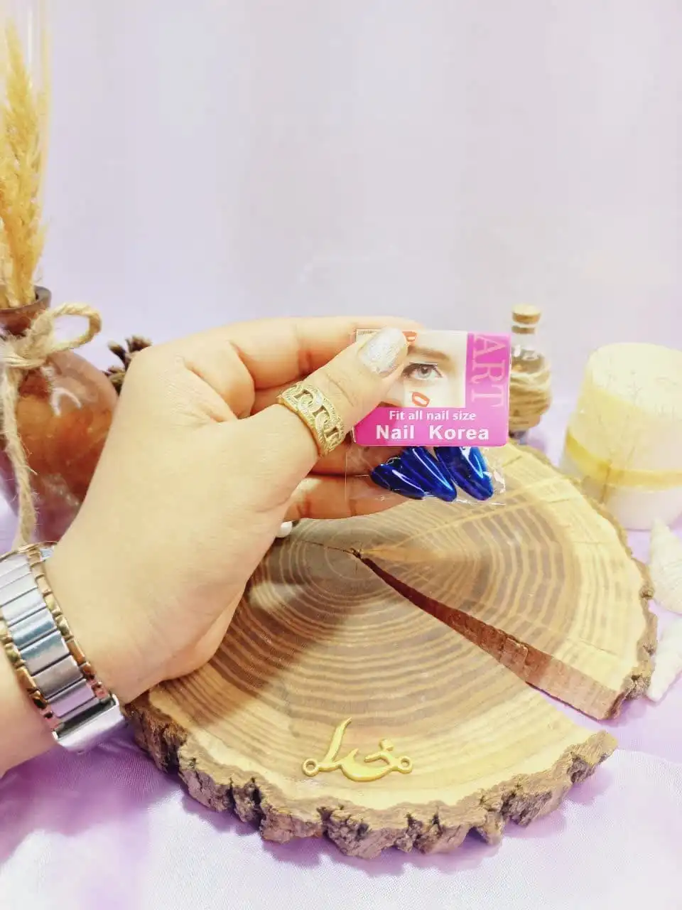 ناخن مصنوعی آینه ای رنگی نوک تیز آرت نیل ART NAIL  کد 0095610