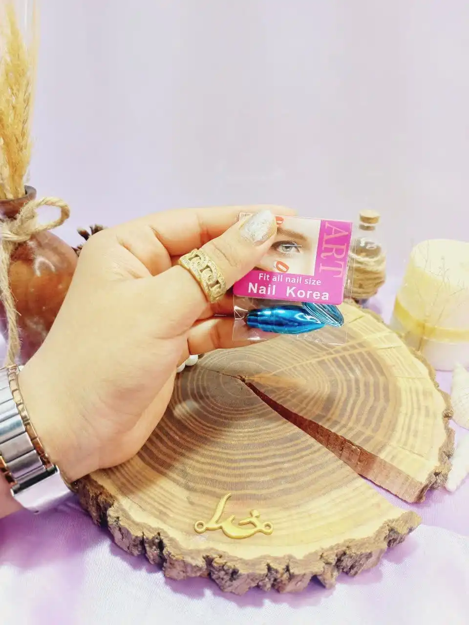 ناخن مصنوعی آینه ای رنگی نوک تیز آرت نیل ART NAIL  کد 0095610