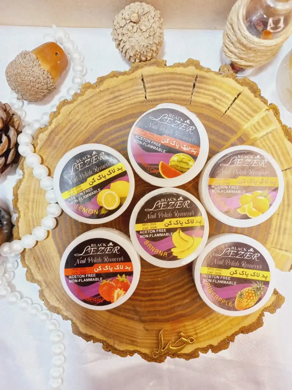 پد مخصوص لاک پاک کن بدون استون برند لیزر LEZER