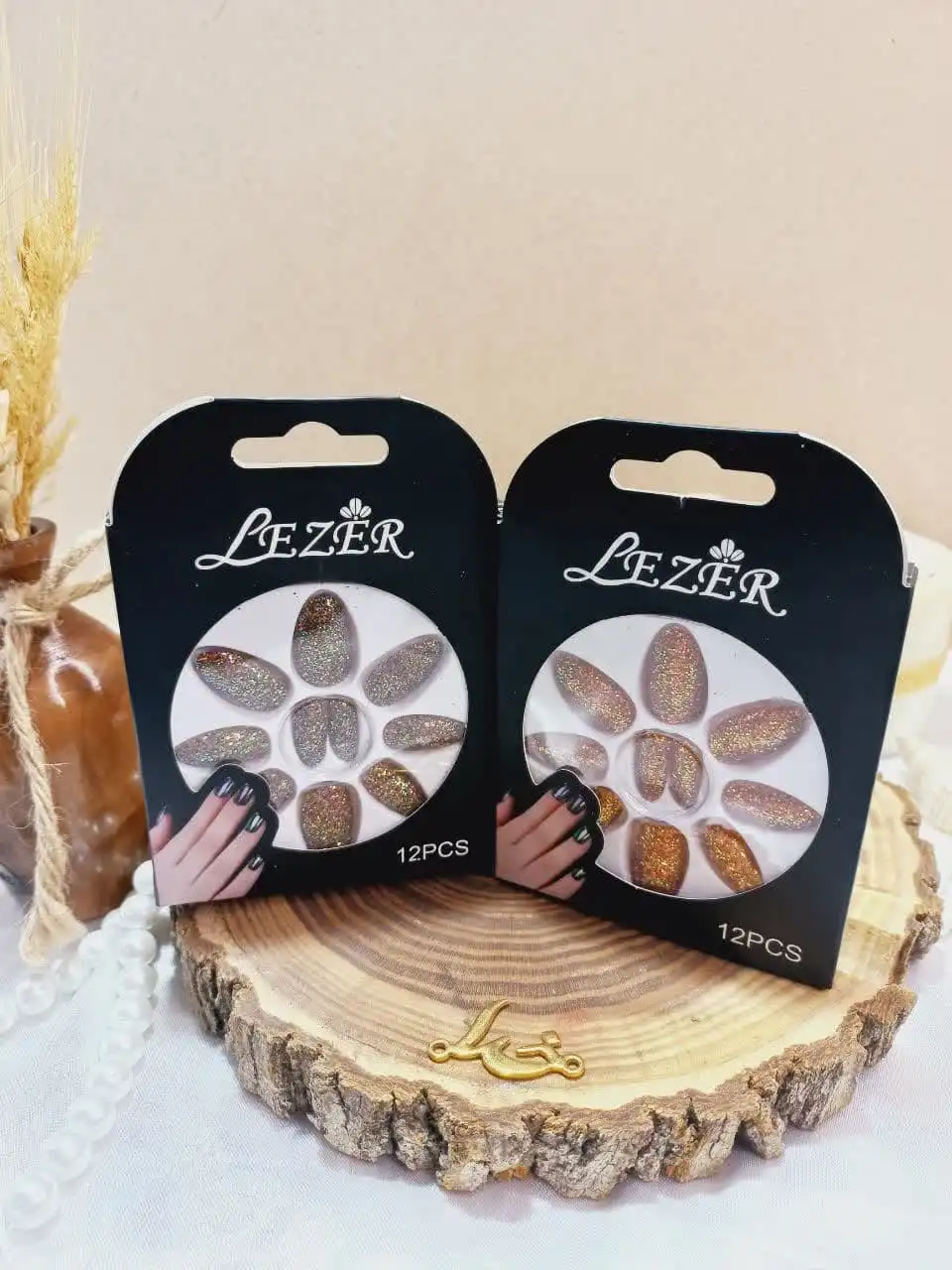 ناخن مصنوعی شاین رنگی نوک تیزلیزر LEZER کد 56775