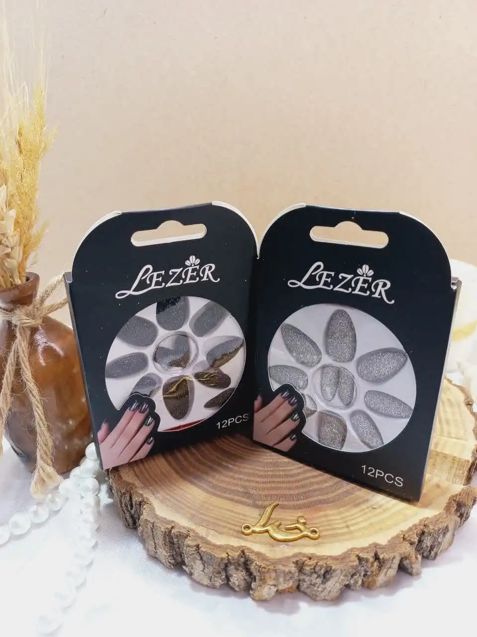 ناخن مصنوعی شاین رنگی نوک تیزلیزر LEZER کد 56775