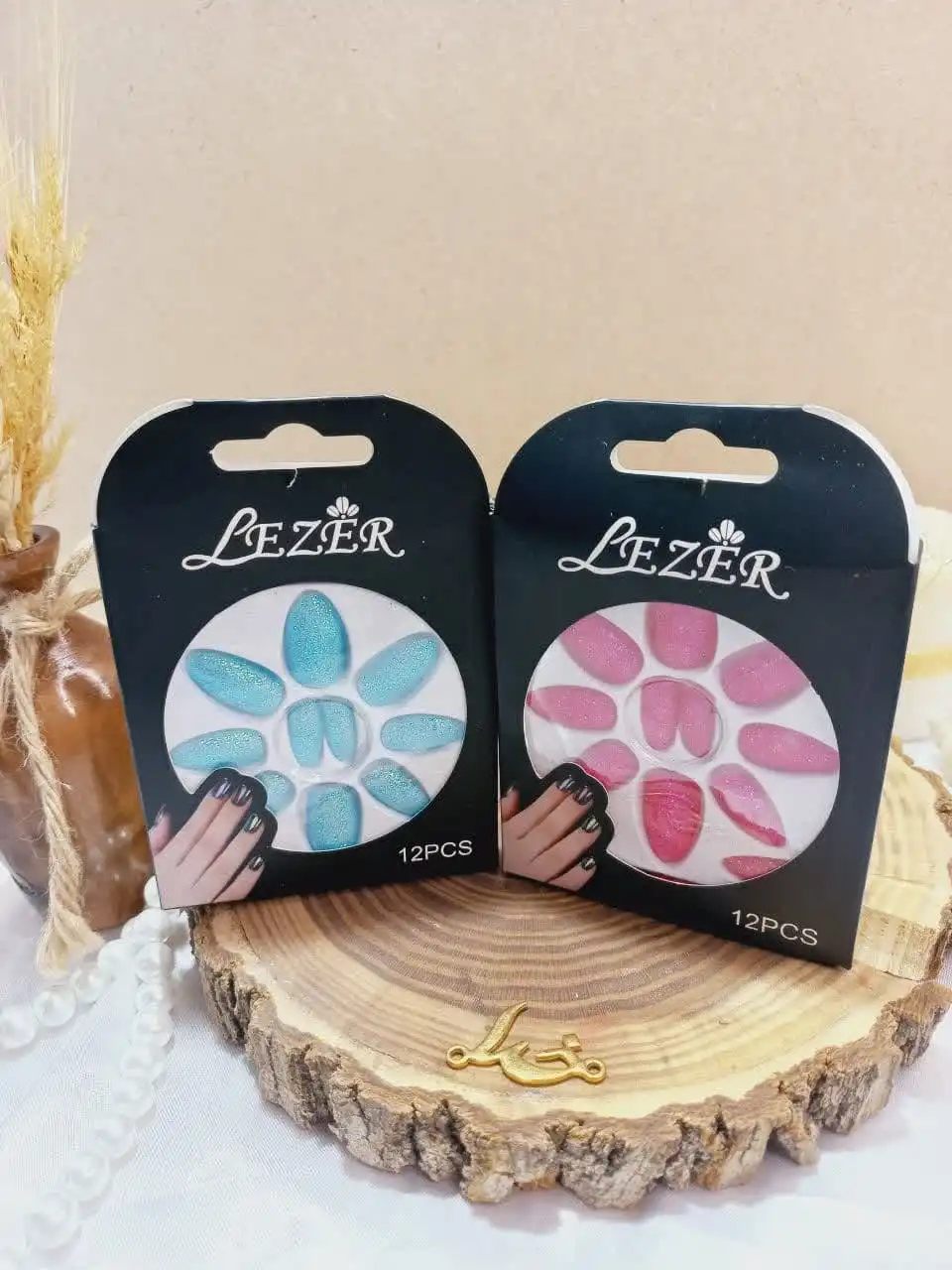 ناخن مصنوعی شاین رنگی نوک تیزلیزر LEZER کد 56775