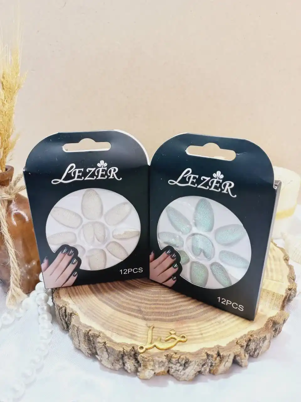 ناخن مصنوعی شاین رنگی نوک تیزلیزر LEZER کد 56775