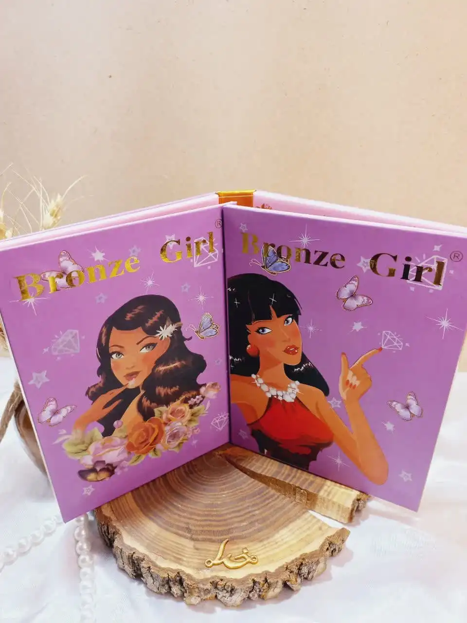 پالت سایه کتابی طرح دختر 117 رنگ برونز گرل BRONZE GIRL فوق العاده با کیفیت کد DD88019