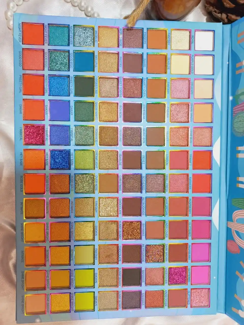 پالت سایه 96 رنگ‌ طرح اسب تک شاخ یاچان بیوتی YACHAN BEAUTY کد YC363