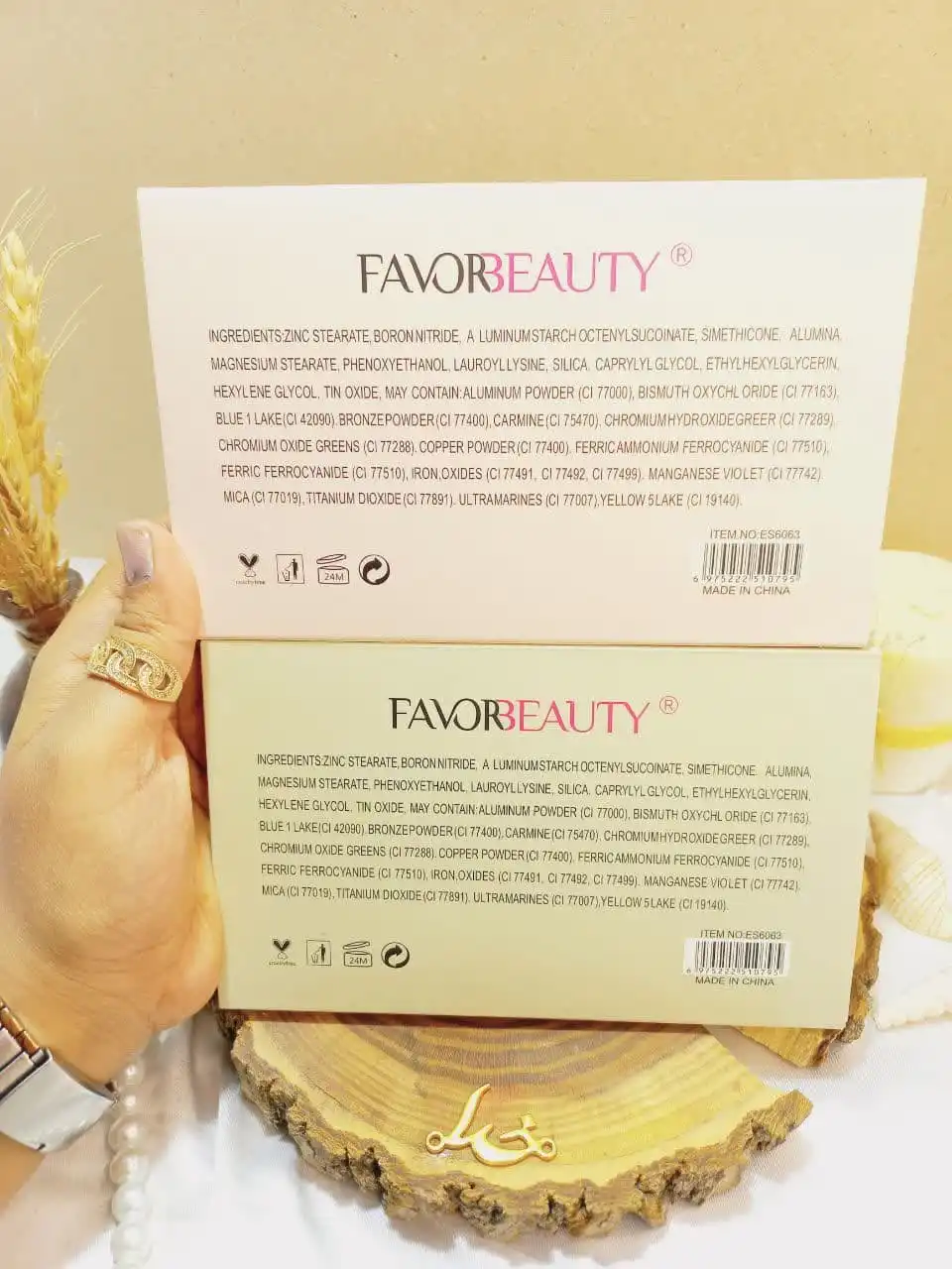 پالت سایه پرطرفدار طرح گربه دلار برند فاور بیوتی FAVOR BEAUTY کد ES6063