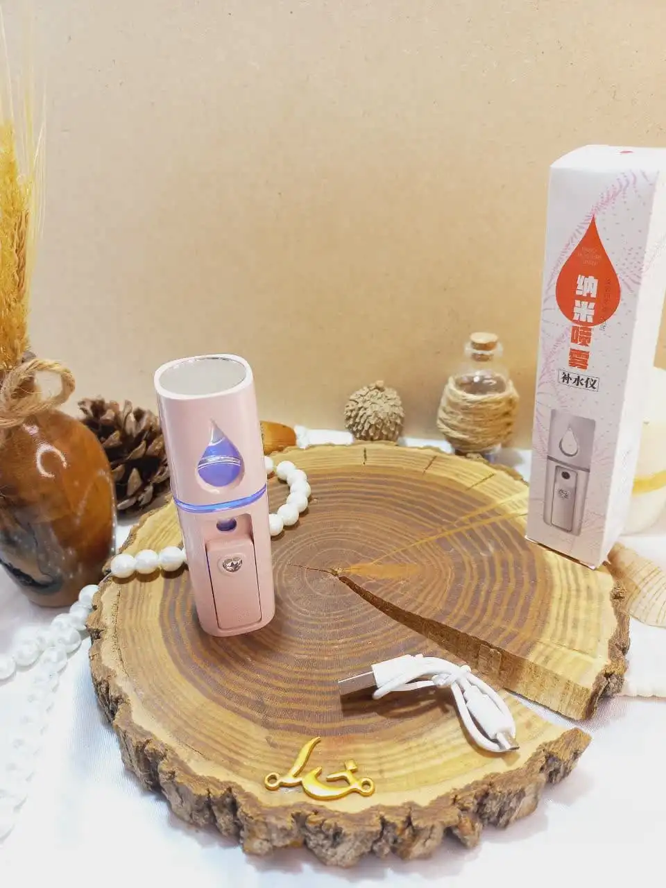 دستگاه بخور سرد طرح اشکی نگین دار (کارتن جدید)