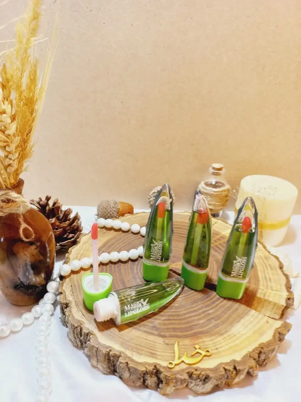 برق لب حرارتی طرح آلوئه ورا 99% مجیک MAGIC کد LC557