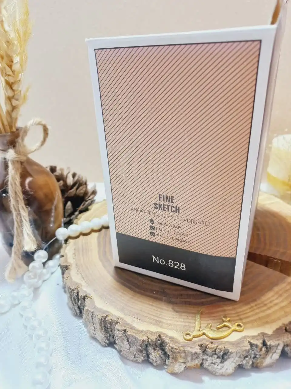 هاشور ابرو 4 خطی شماره 02 هدی بیوتی Huda beauty کد 828