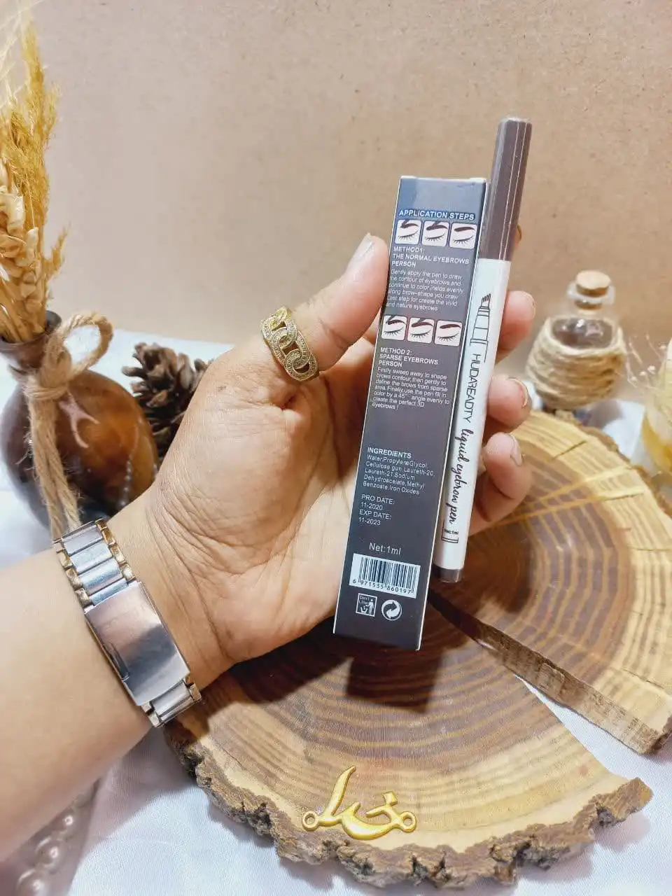 هاشور ابرو 4 خطی شماره 04 هدی بیوتی Huda beauty کد 828