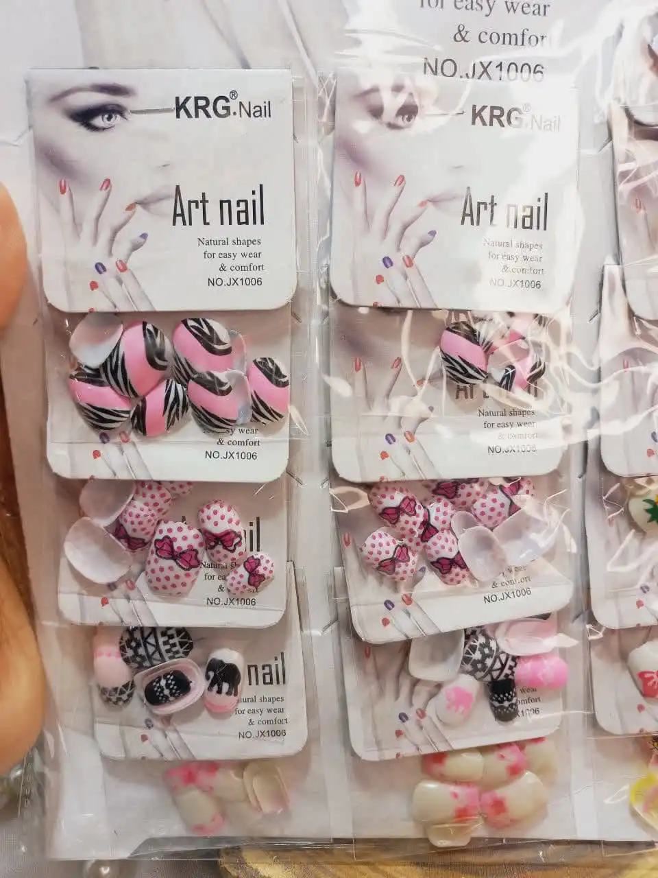 ناخن مصنوعی طرح دار آرت نایل Art nail کد JX1006