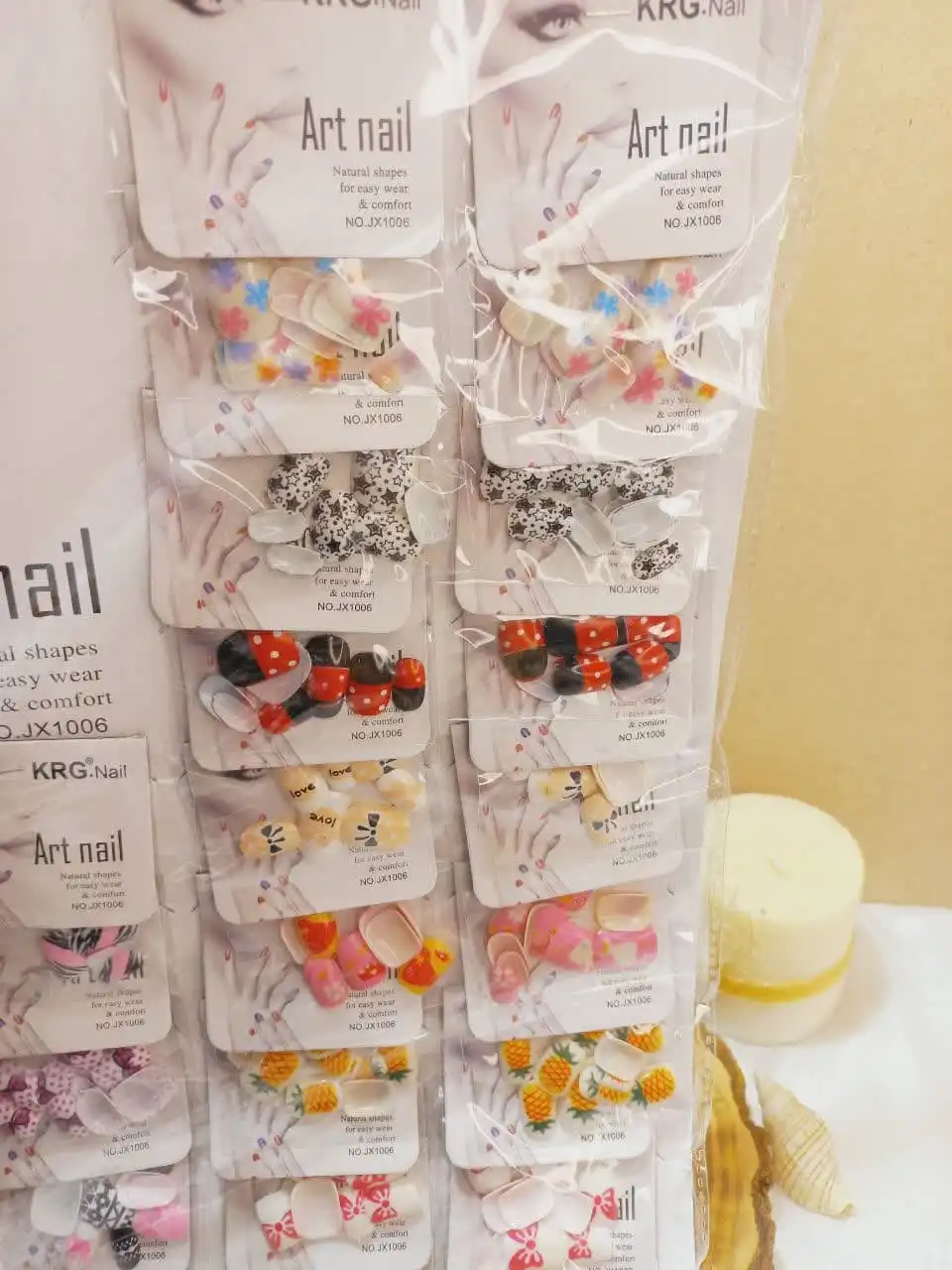 ناخن مصنوعی طرح دار آرت نایل Art nail کد JX1006