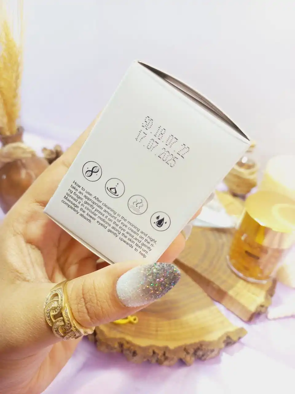 کرم مروارید دور چشم GOLD زرد فوق آبرسان SADOER کد SD23221