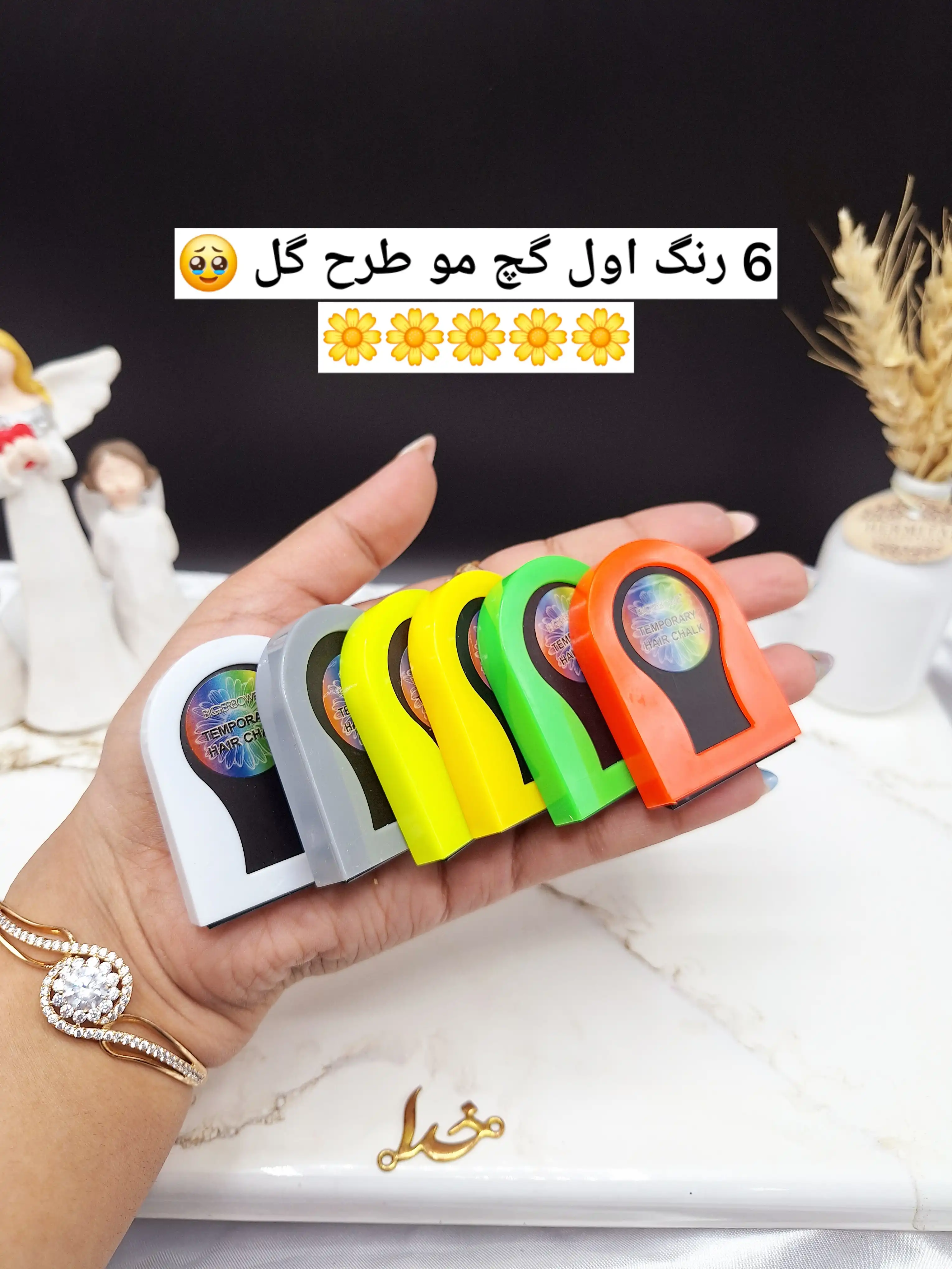 پک 6 تایی گچ مو سکه ای بیگر بوئی BIGGER BOWIE کد 1102 | فروش عمده