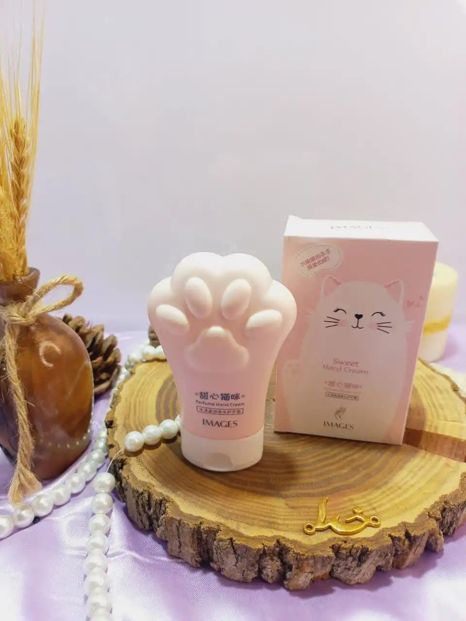 کرم مرطوب کننده و آبرسان  طرح پنجه گربه صورتی ایمیجز images کد XXM80511