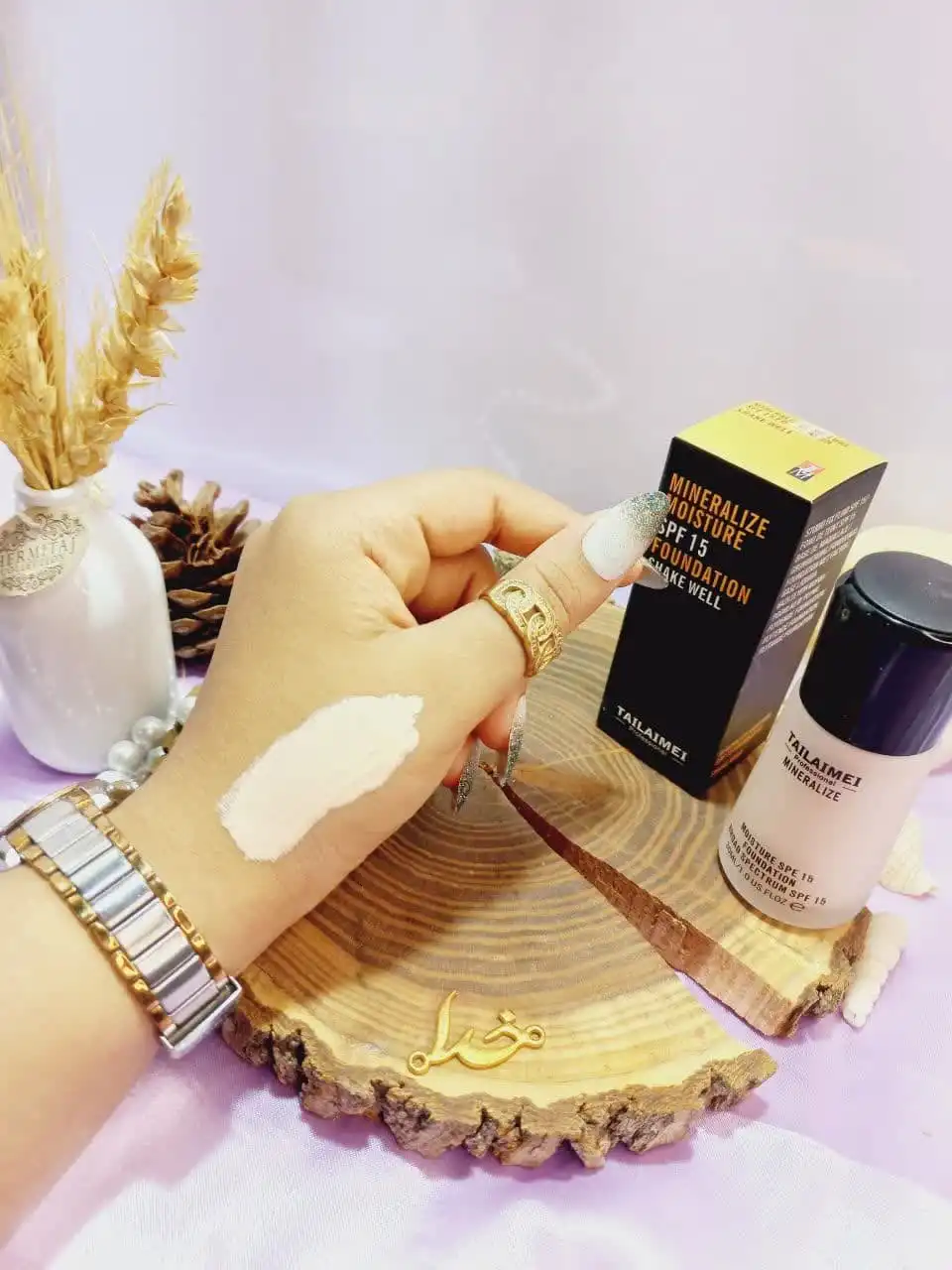 کرم پودر پرطرفدار spf15 تایلامی TAILAIMEI کد TLMF132