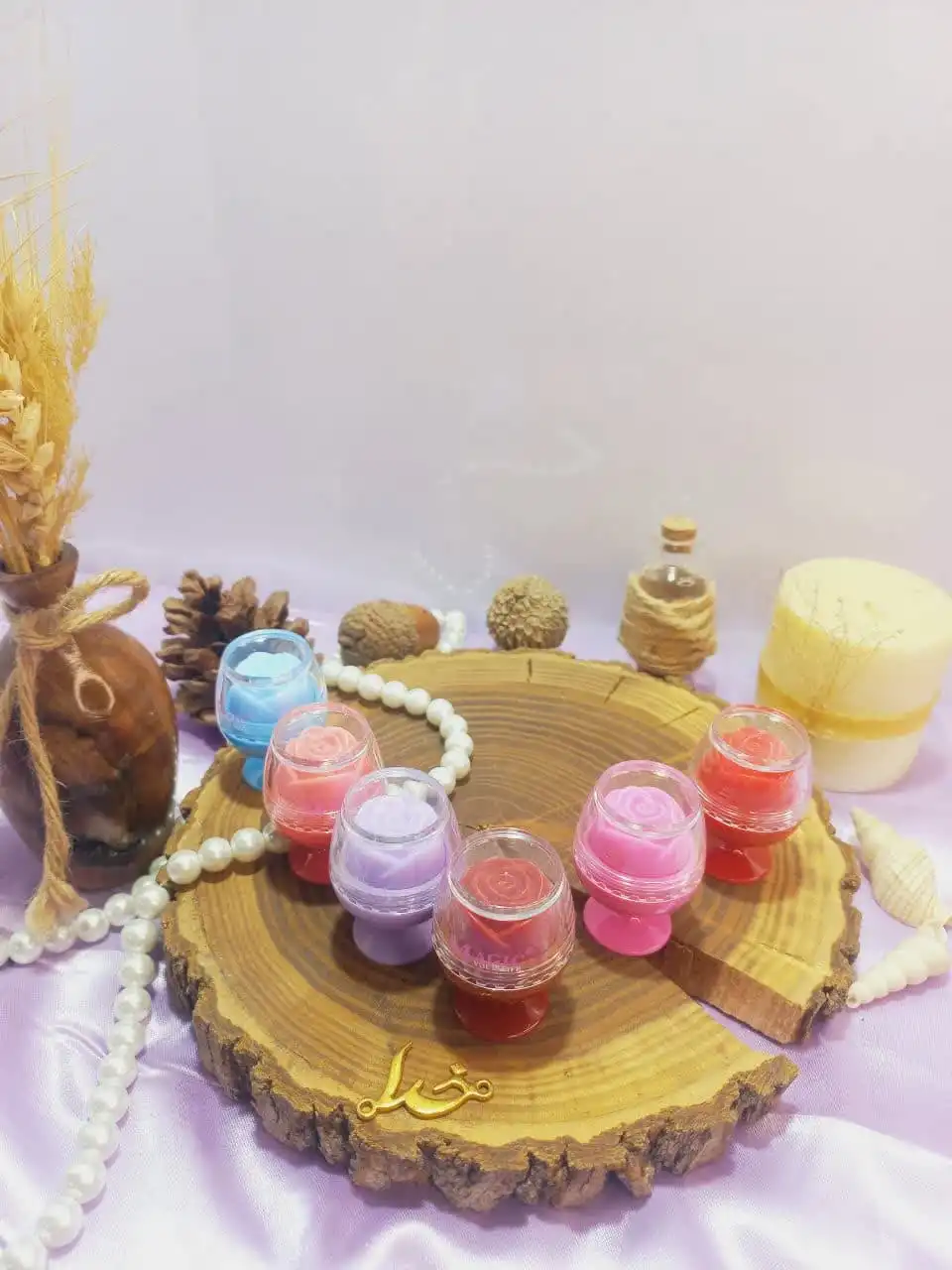 بالم لب طرح جام گل رز برند مجیک MAGIC کد LS832