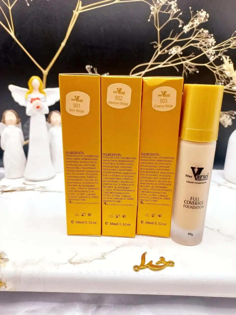 کرم پودر با دوام پمپی ورسای VERSEI کد 12104