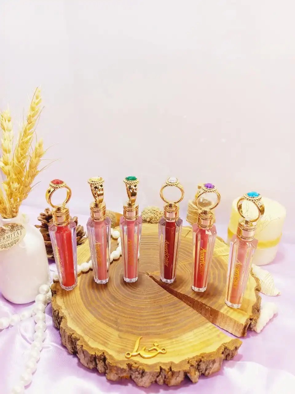 رژ لب مایع طرح انگشتر برند AMERICOLOR کد YL2234