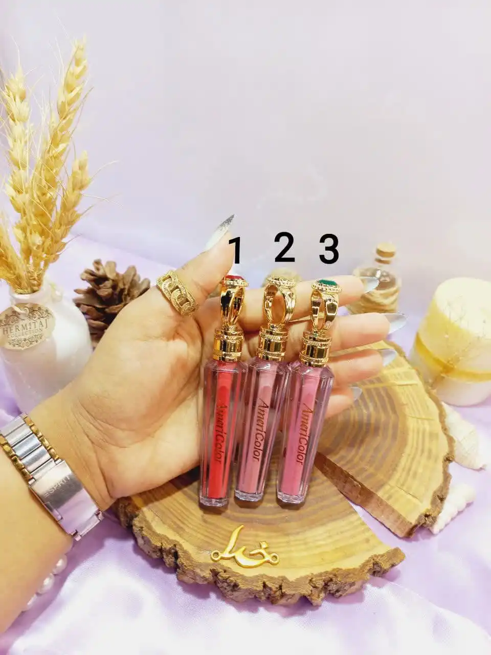 رژ لب مایع طرح انگشتر برند AMERICOLOR کد YL2234