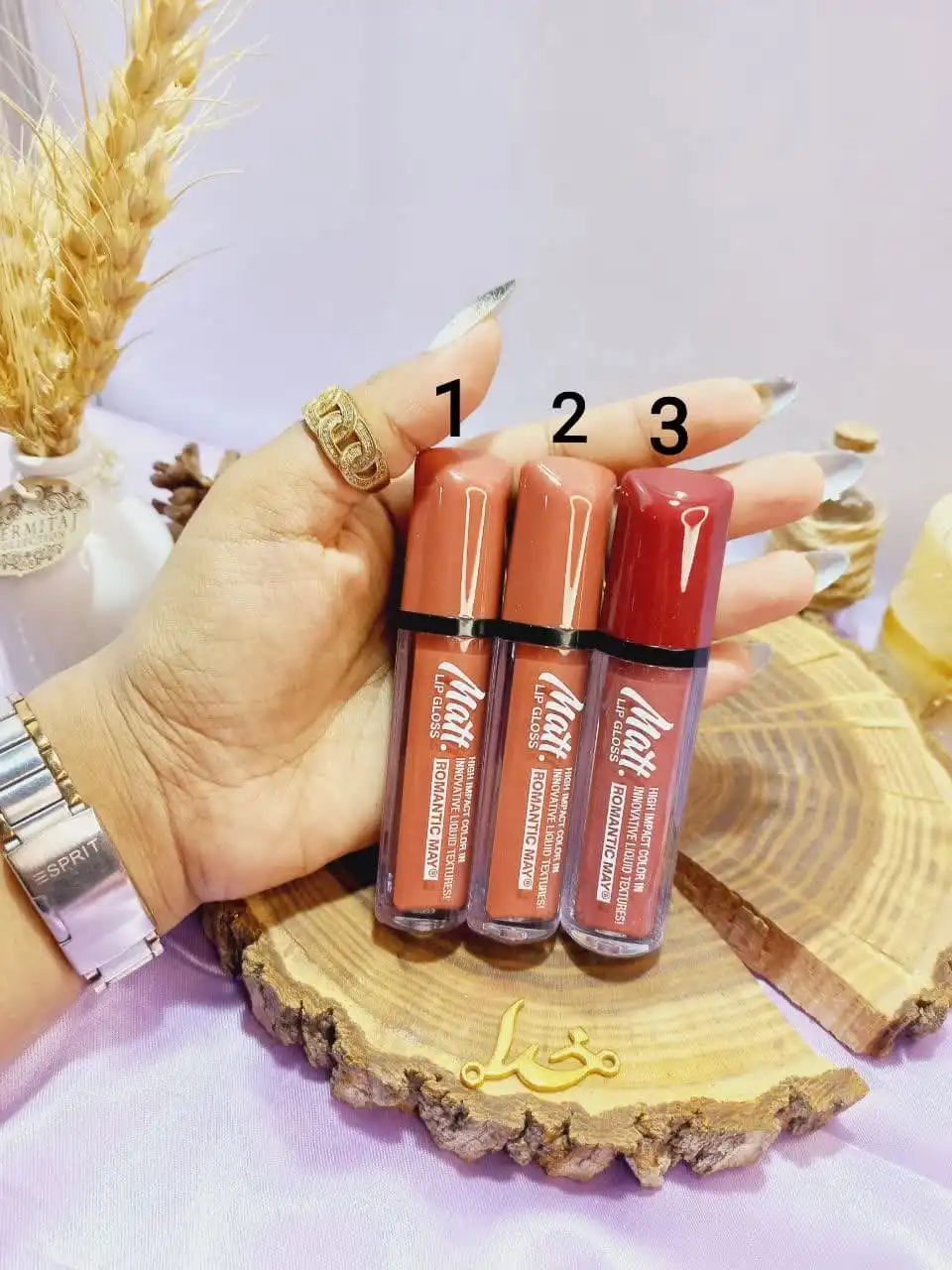 پک 6 تایی رژ لب مایع پر طرفدار رومانتیک می ROMANTIC MAY کد 889NU