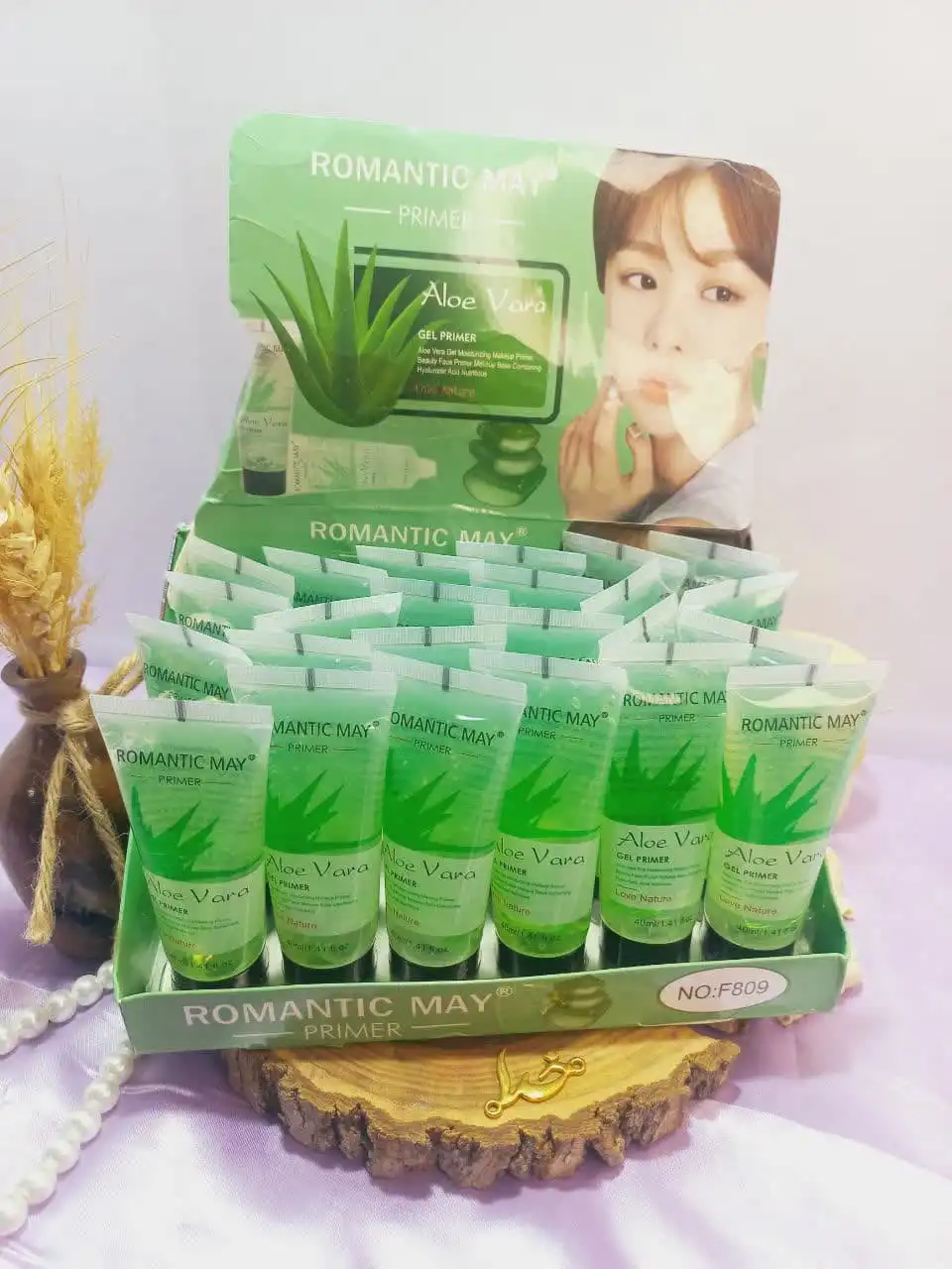 پرایمر آلوئه ورا پرطرفدار زیر ساز آرایش برند رومانتیک می ROMANTIC MAY کد F809