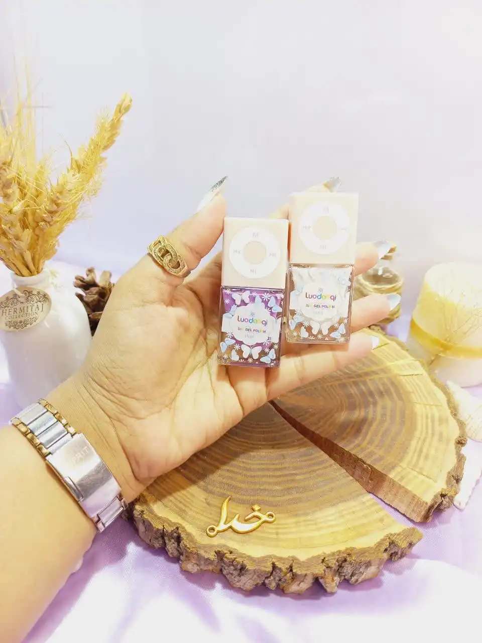 لاک ناخن طرح موزیک پلیر لادونکی LUODANQI کد 113