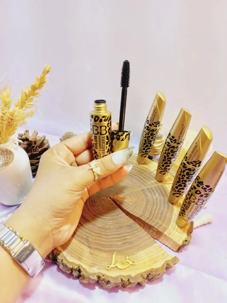 ریمل مشکی پلنگی پرطرفدار پوکه فلزی ضد آب برند ولوم Volum کد LM195