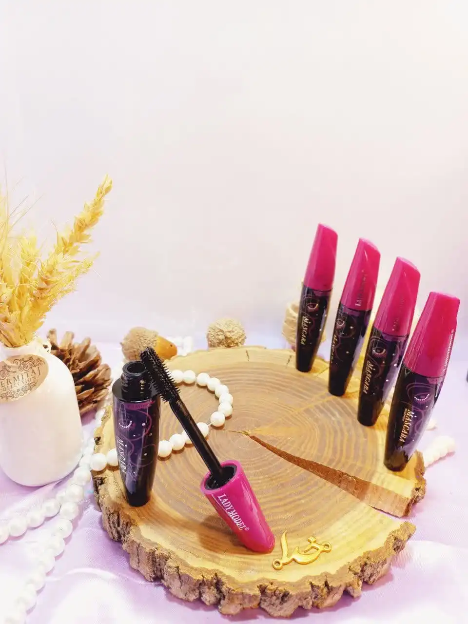 ریمل مشکی سر بنفش ضد آب برند ماسکارا Mascara کد LM193