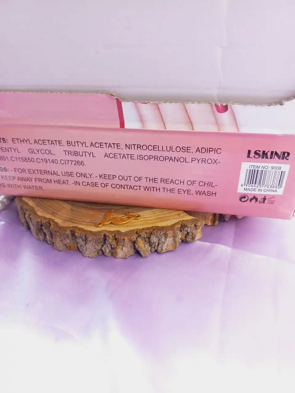 لاک سه قلو پرطرفدار نایلی پولیش لسکینر NAIL POLISH LSKINR کد 9008 | پخش عمده