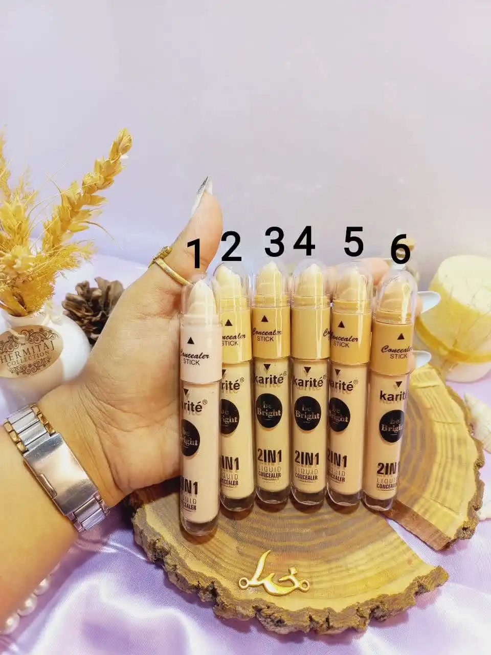 کانسیلر دو کاره جامد و مایع برند کاریته Karite کد 68142