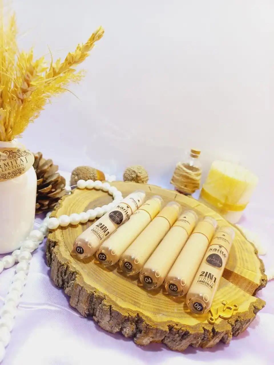 کانسیلر دو کاره جامد و مایع برند کاریته Karite کد 68142