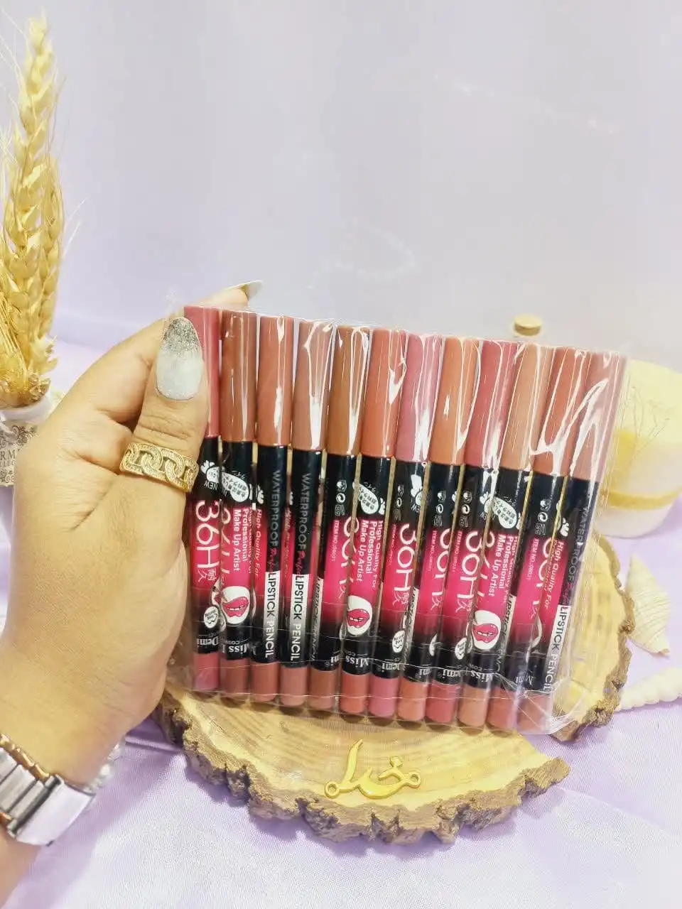 رژ مدادی 36 ساعته میس دمی | MISS DEMI Lipstick 36H بسته 12 عددی