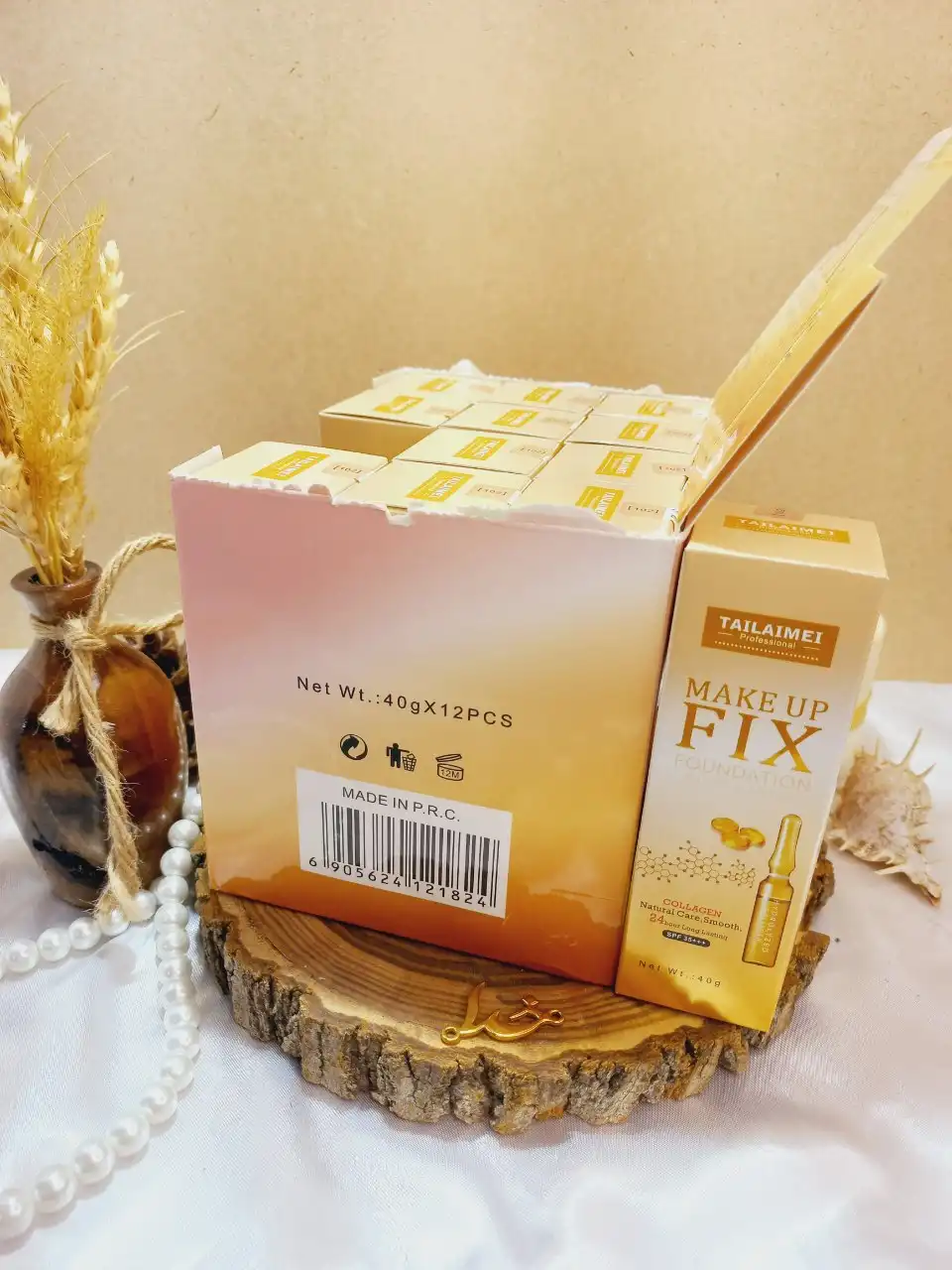 کرم پودر پرطرفدار پایه میکاپ فیکس تایلامی Tailaimei کد TLMF182