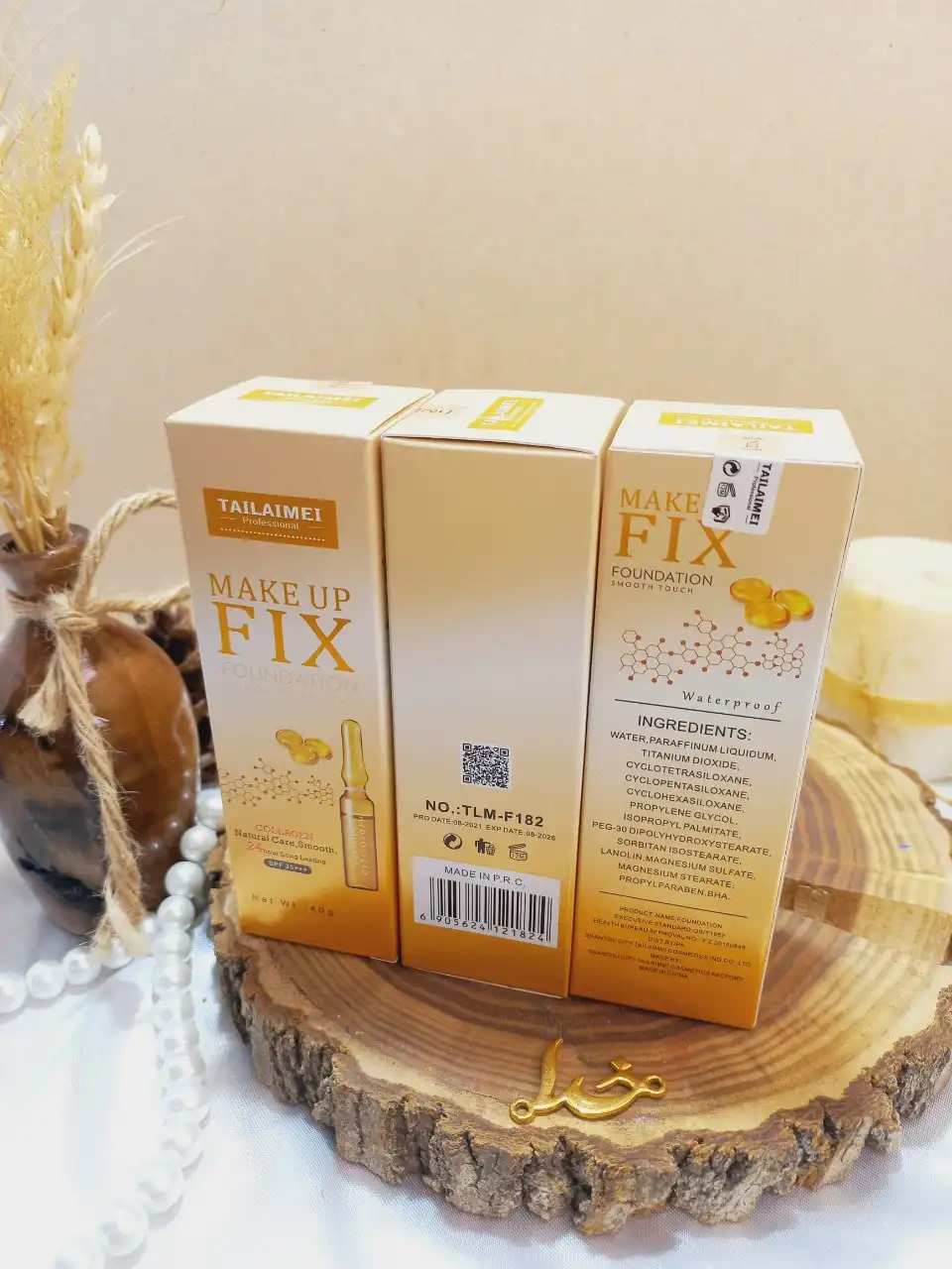 کرم پودر پرطرفدار پایه میکاپ فیکس تایلامی Tailaimei کد TLMF182