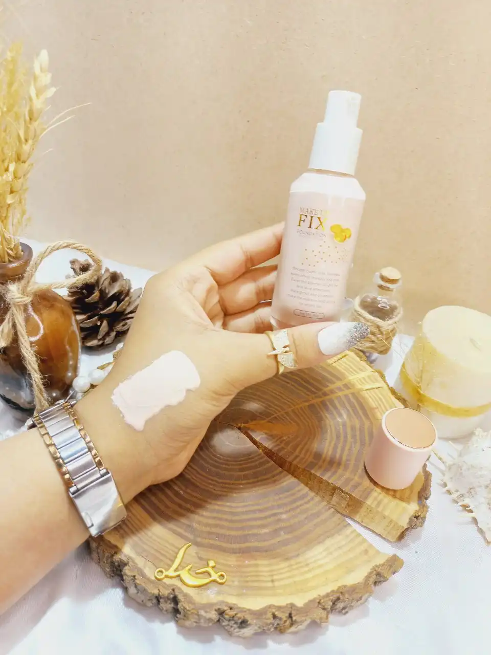 کرم پودر پرطرفدار پایه میکاپ فیکس تایلامی Tailaimei کد TLMF182