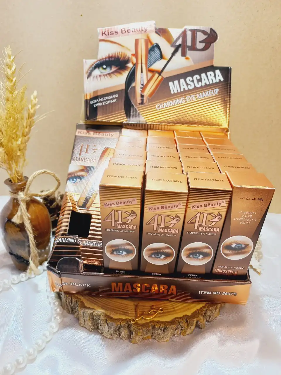 ریمل پرطرفدار 4 بعدی کیس بیوتی KISS BEAUTY کد 56475