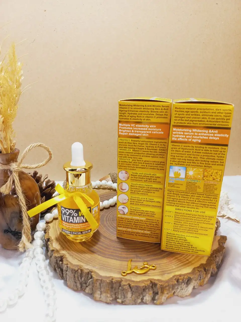 سرم بی نظیر صورت ویتامین سی حجم 40 میل 100 درصد اورجینال وکالی Wokaly کد KL008