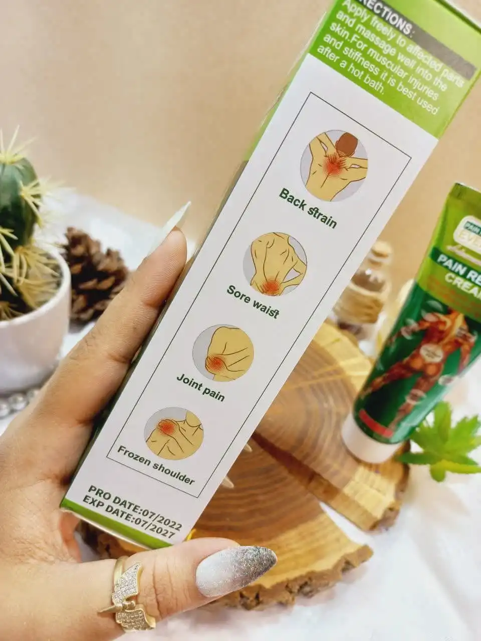 کرم درمانی تسکین دهنده سریع درد عضلانی و درد های روماتیسمی ایور روزا EVER ROSA کد 25004 | پخش عمده